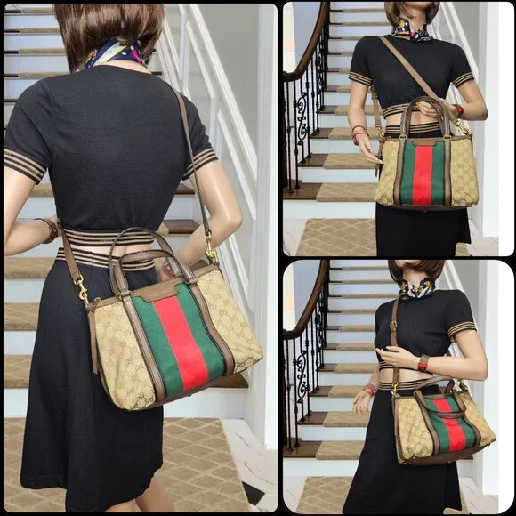 Gucci Rania Top Handle 2-Way Bag - Picture 17 of 17